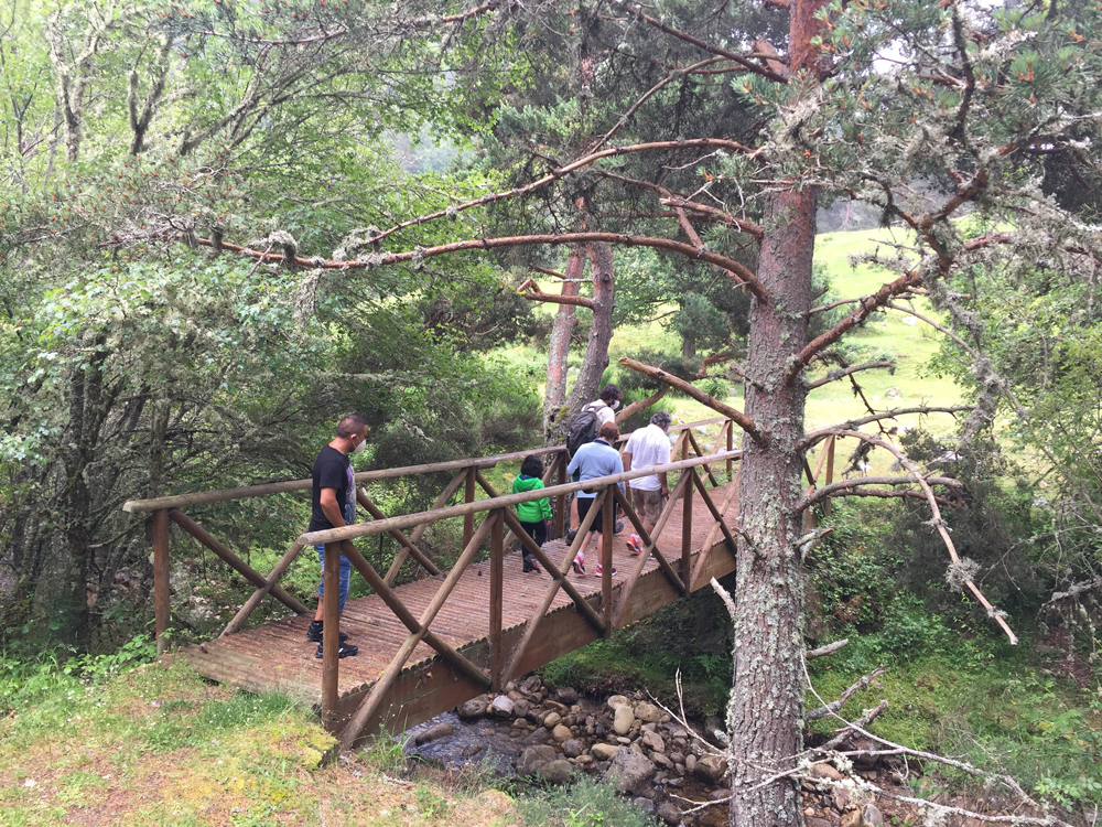 actividad familiar en el Parque Natural Sierra Cebollera