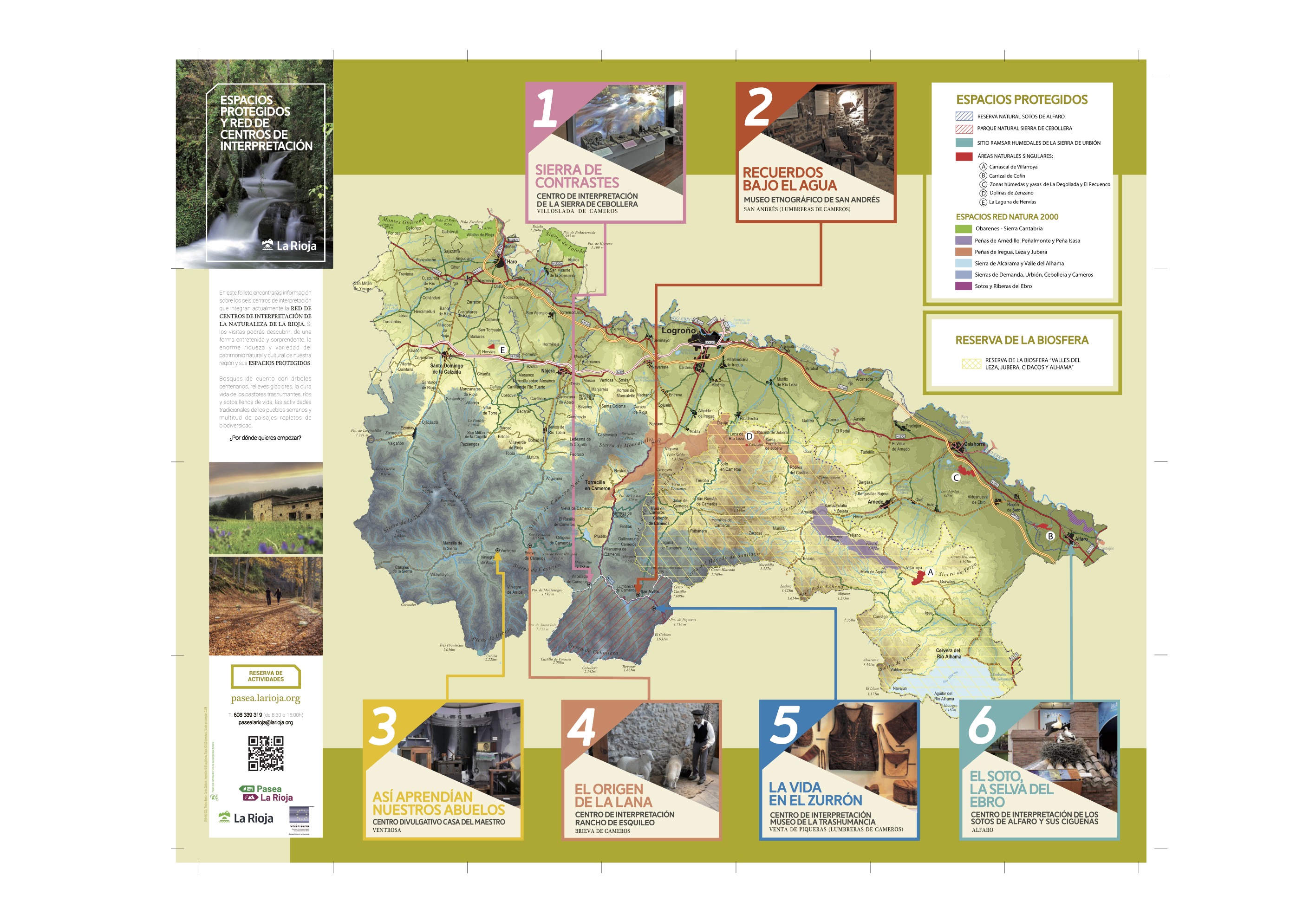 folleto centros de interpretación de La Rioja